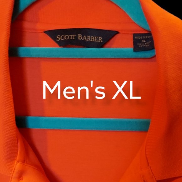 Scott Barber Short Sleeve Polo Shirt Men's Size XL - Picture 3 of 6